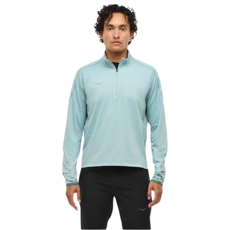 Hoka GlideTech Kwart Zip Sweatshirt Blauw