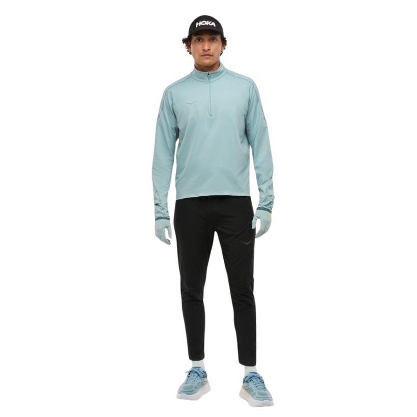 Moletom Hoka GlideTech Quarter Zip Azul
