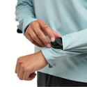 Sweat-shirt Hoka GlideTech Quarter Zip Bleu