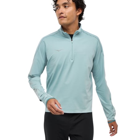 Felpa Hoka GlideTech Quarter Zip Blu