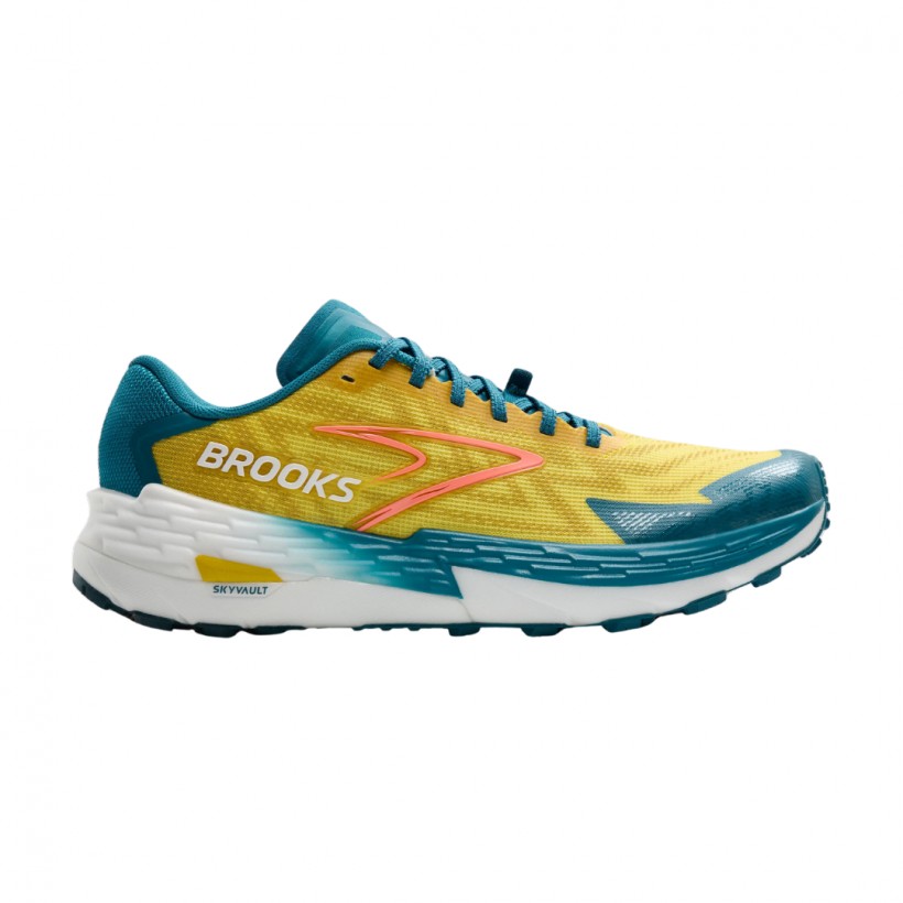 Buty Brooks Catamount 4 Żółto-Niebieskie SS25