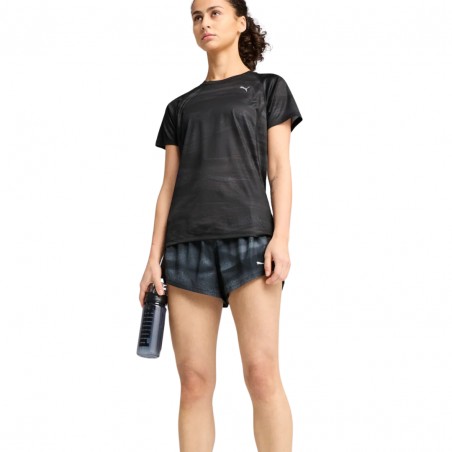 Short Puma Run Velocity All-Over Print 3" Noir Femme