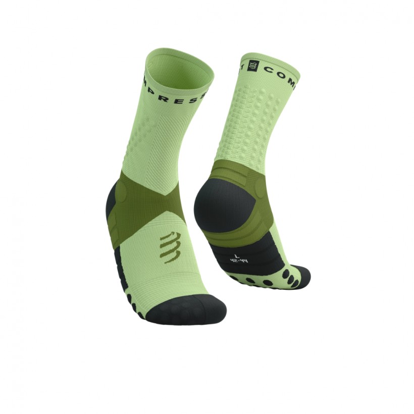 Calze Compressport Ultra Trail Socks V2.0 Verde Nero