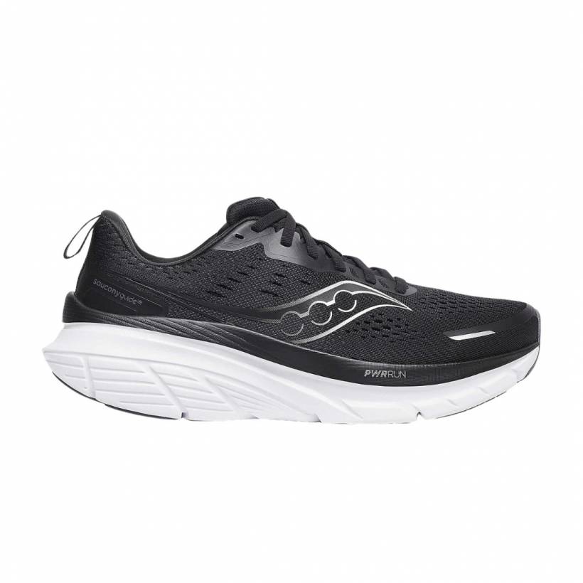 Saucony Guide 18 Schuhe Schwarz Weiß SS25