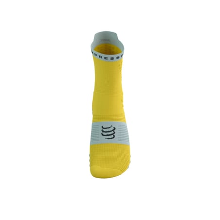 Calcetines Compressport Pro Racing Socks V4.0 Trail Amarillo Azul