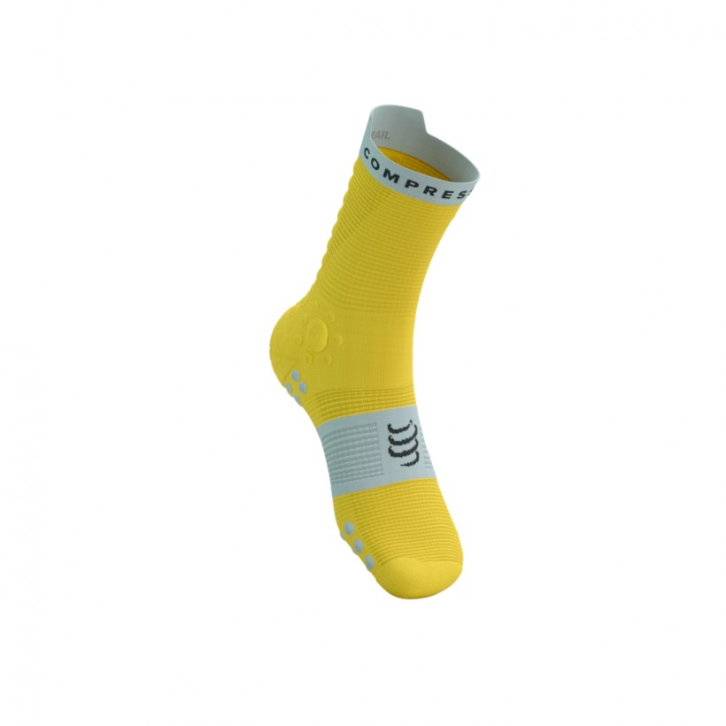 Compressport Pro Racing Socks V4.0 Trail Yellow...