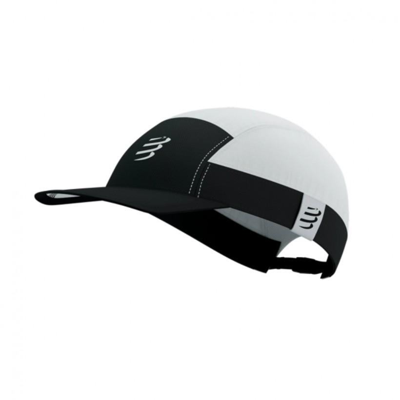 Kappe Compressport 5 Panel Light Cap Weiß Schwarz