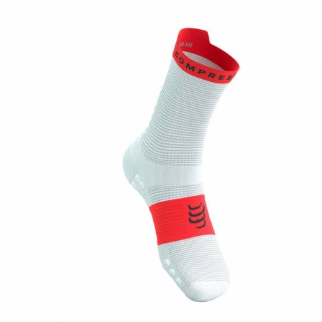 Compressport Pro Racing Socks v4.0 Run High White Red