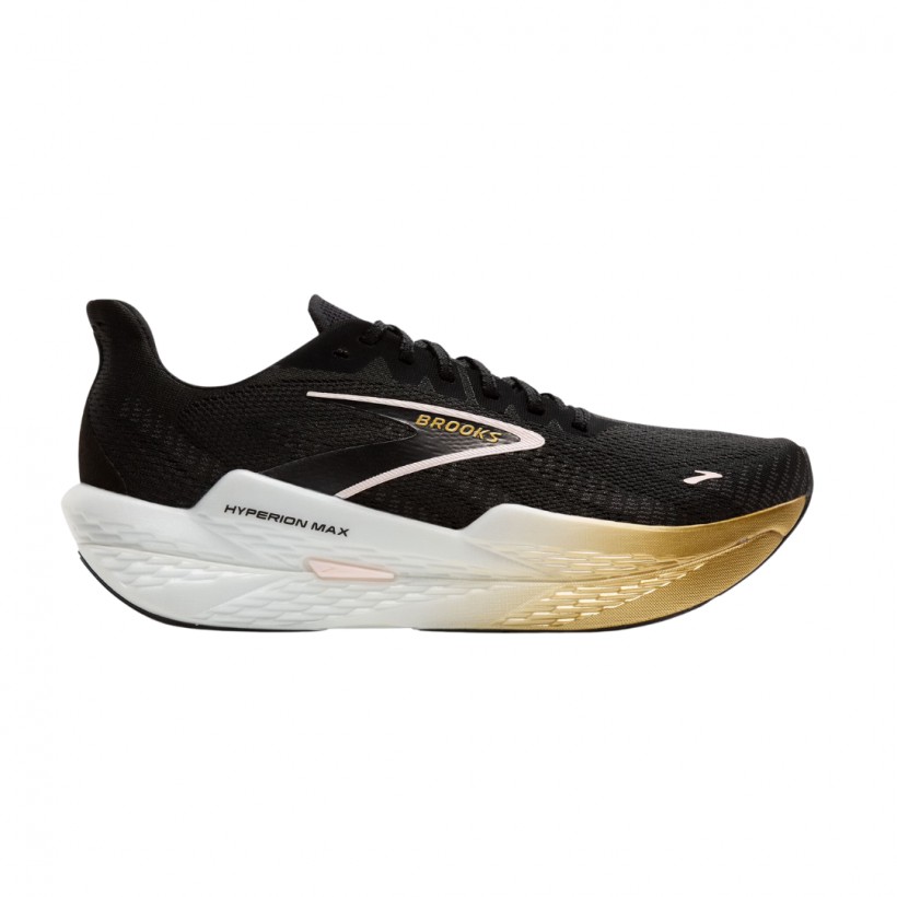 Brooks Hyperion Max 2 Schwarz Gold SS25 Damen-Sneaker