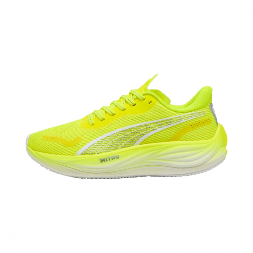 Puma Velocity Nitro 3 Schuhe Gelb Grün SS25 Damen