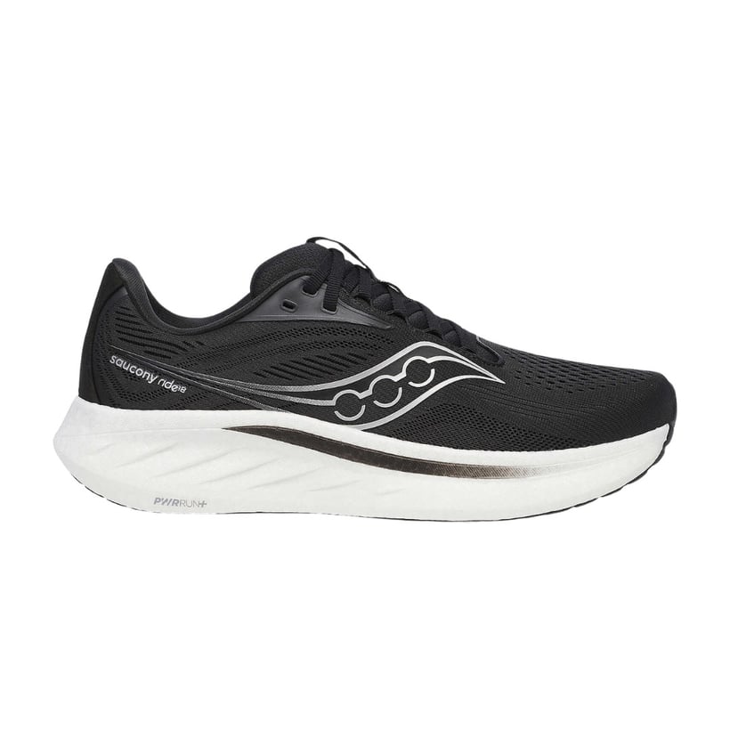 Saucony Ride 18 Zwart Wit SS25 Sneakers