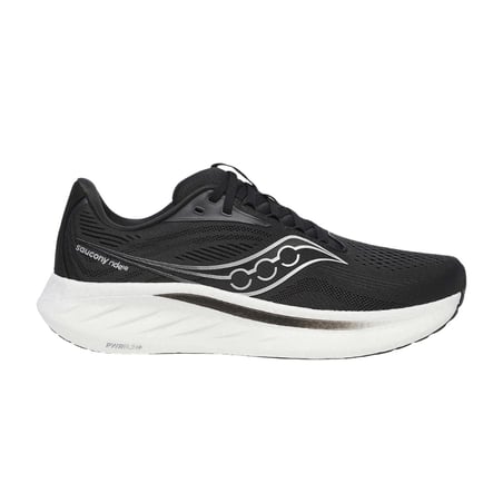 Scarpe Saucony Ride 18 Nero Bianco SS25