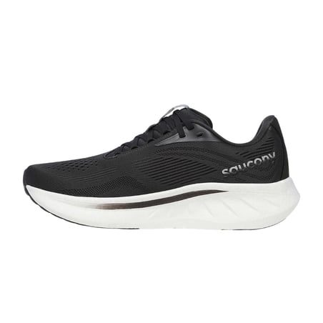 Scarpe Saucony Ride 18 Nero Bianco SS25