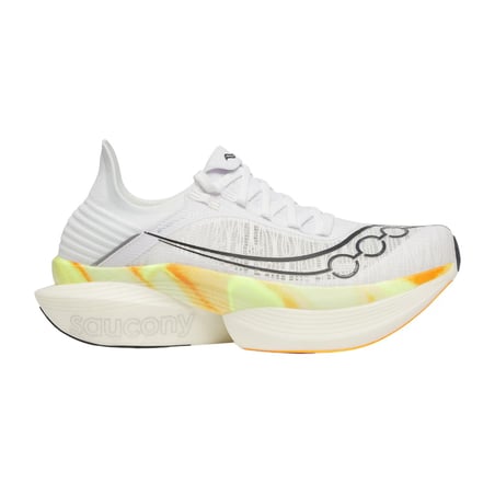 Saucony Endorphin Elite 2 Wit Geel SS25 Unisex Sneakers