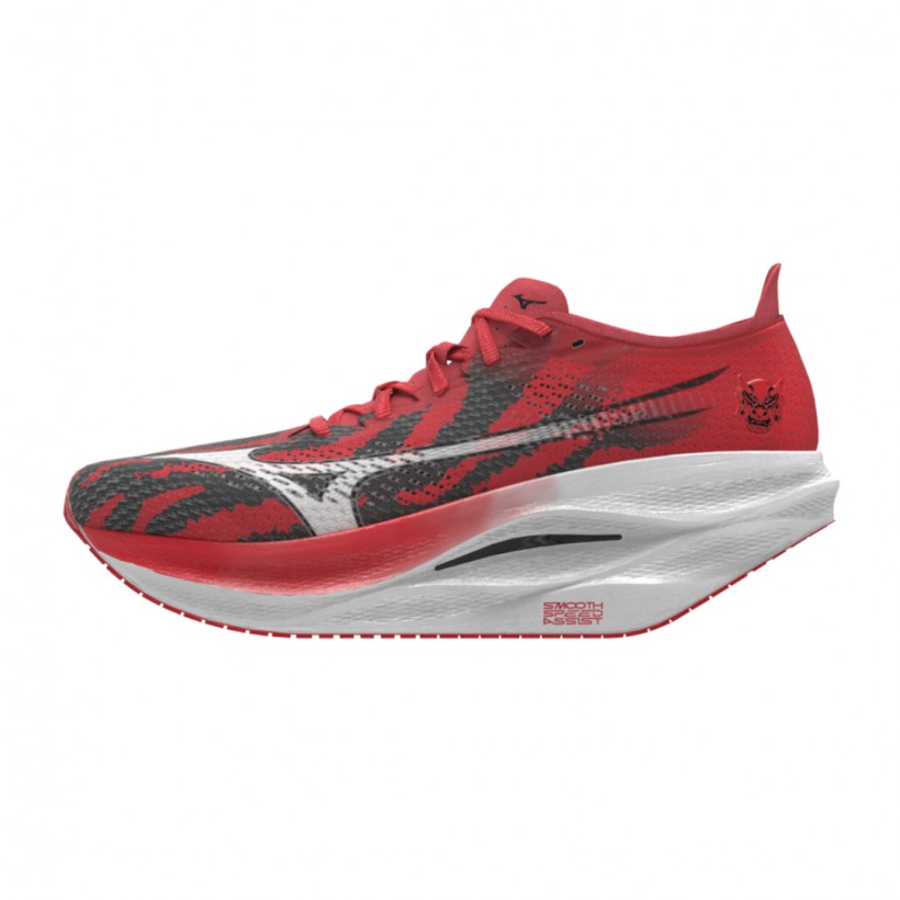 Zapatillas Mizuno Wave Rebellion Pro 3 Oni Pack Rojo Azul SS25 Unisex