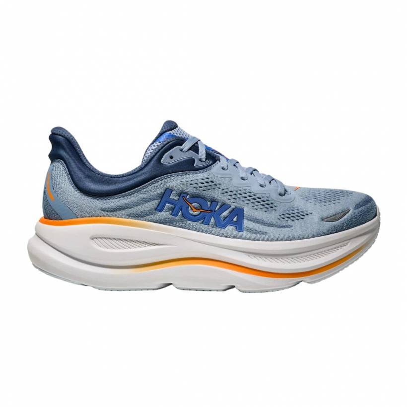 Hoka Bondi 9 Blauw Oranje SS25 Sneakers