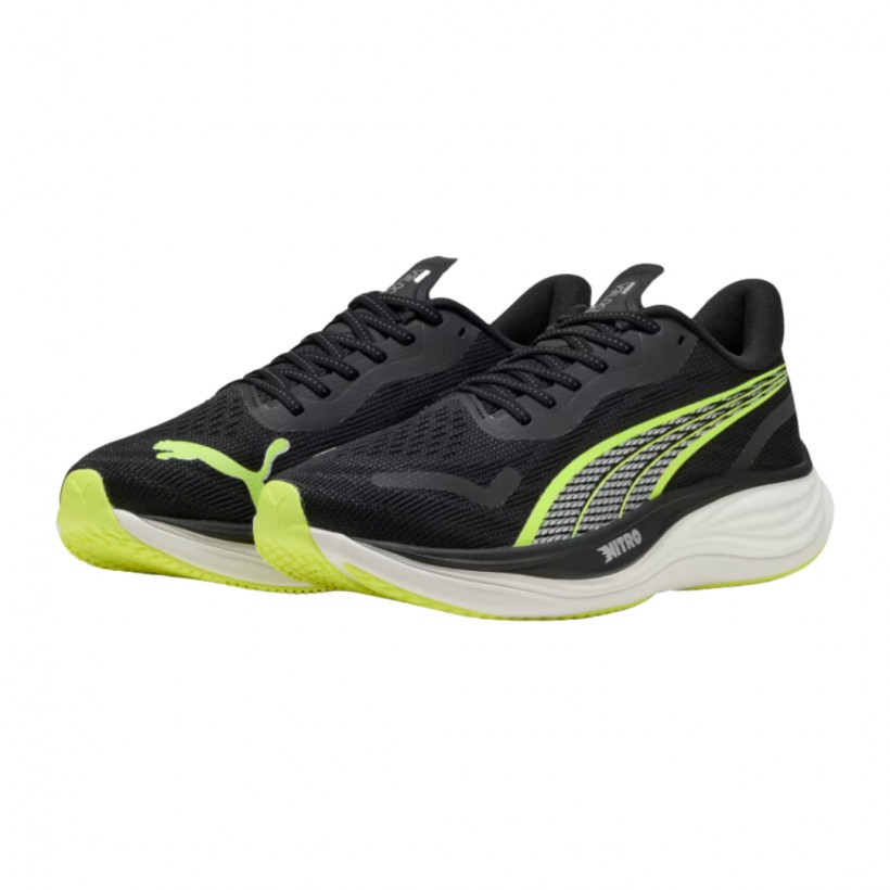 Puma Velocity Nitro 3 Schuhe Schwarz Gelb SS25