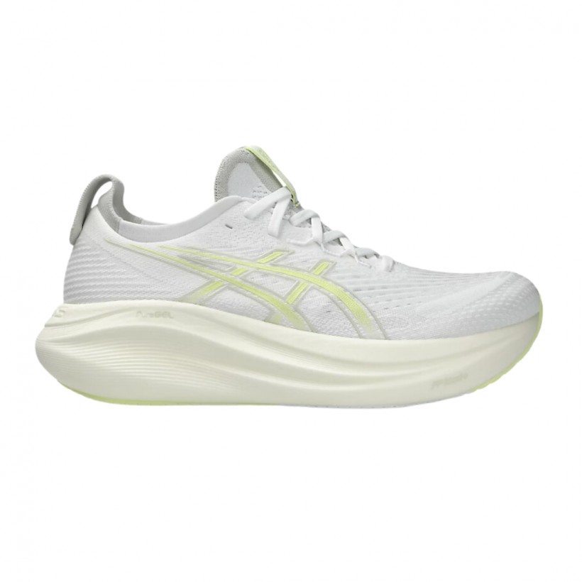 Zapatillas Asics Gel-Nimbus 27 Blanco Amarillo SS25