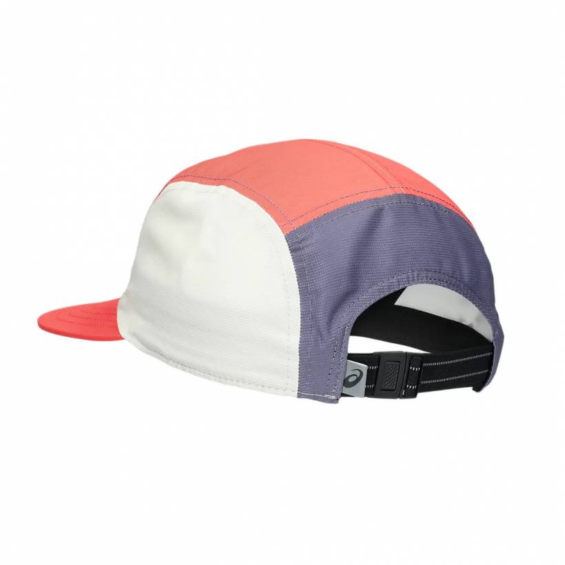 Czapka Asics 5 Panel Czerwono Fioletowa