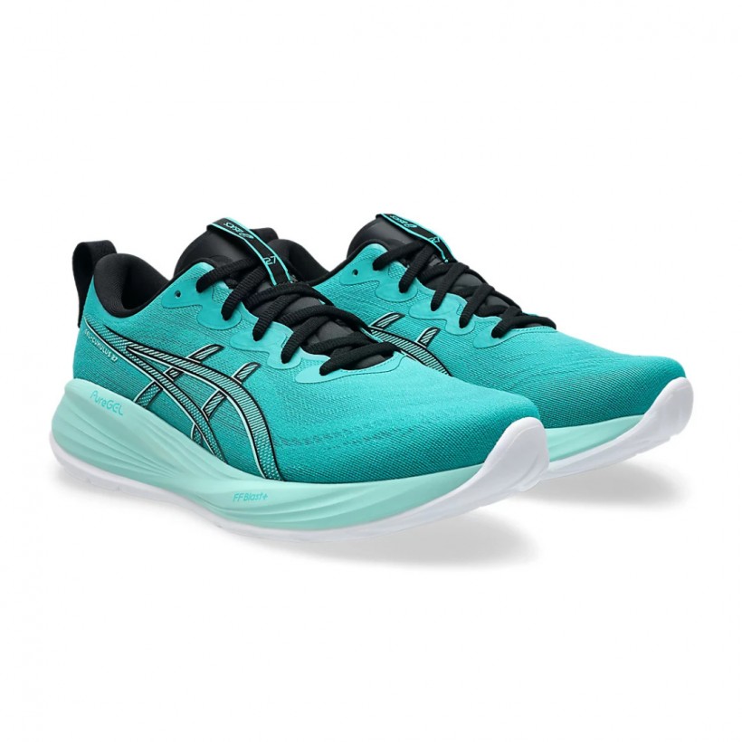 Chaussures Asics Gel-Cumulus 27 Bleu Turquoise...