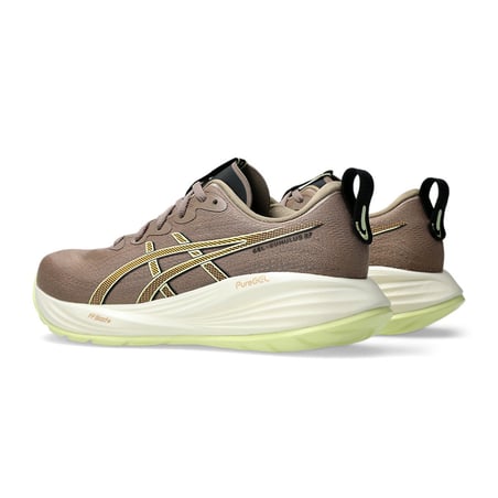 Ténis Asics Gel-Cumulus 27 Marrom Dourado SS25