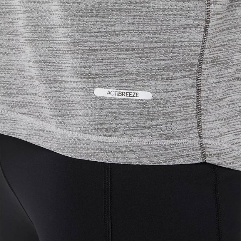 T-shirt Asics Road Manches Courtes Gris
