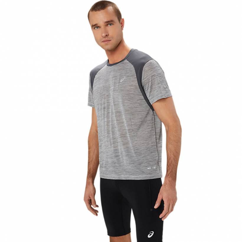 Koszulka Asics Road z krótkim rękawem Szara