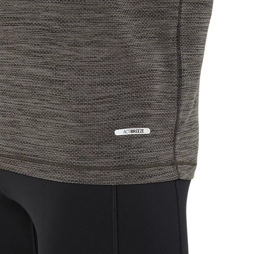 Asics Road SS Top Kurzarm Grau Schwarz