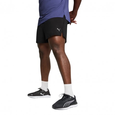 Kurze Hose Puma Knit 3” Split Schwarz
