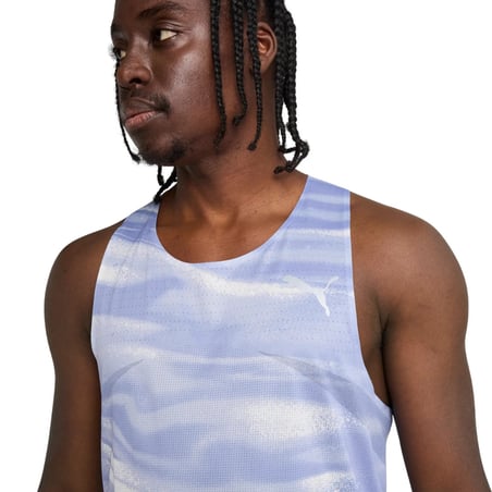 Canotta Puma Raceday Ultraspun Blu Bianco