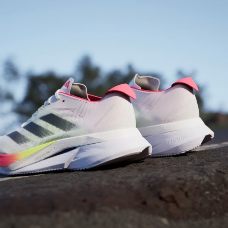 Adidas Adizero Boston 12 Shoes White Red SS25