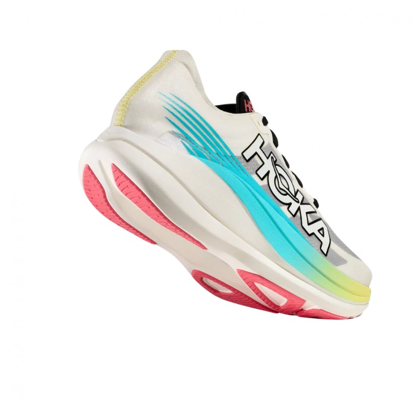 Hoka Rocket X 2 Shoes White Blue Unisex