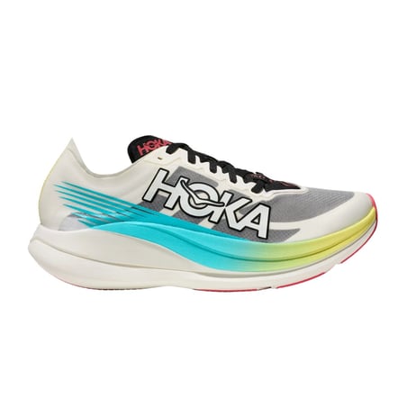 Chaussures Hoka Rocket X 2 Blanc Bleu Unisexe