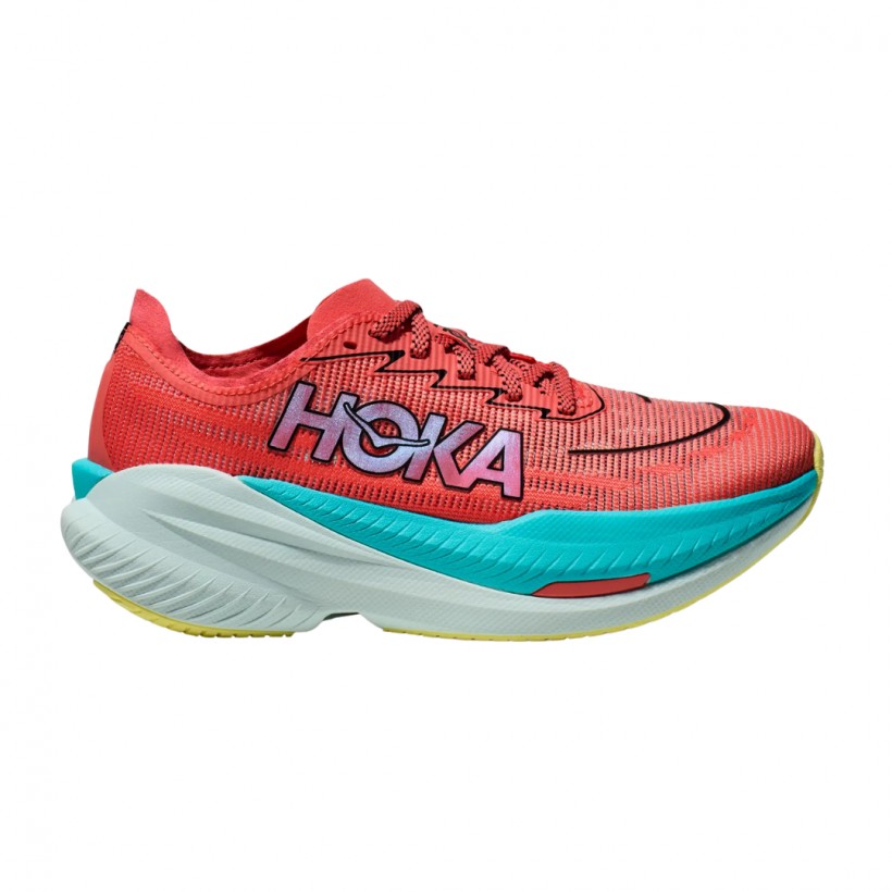 Zapatillas Hoka Mach X 2 Rojo Azul SS25 Mujer
