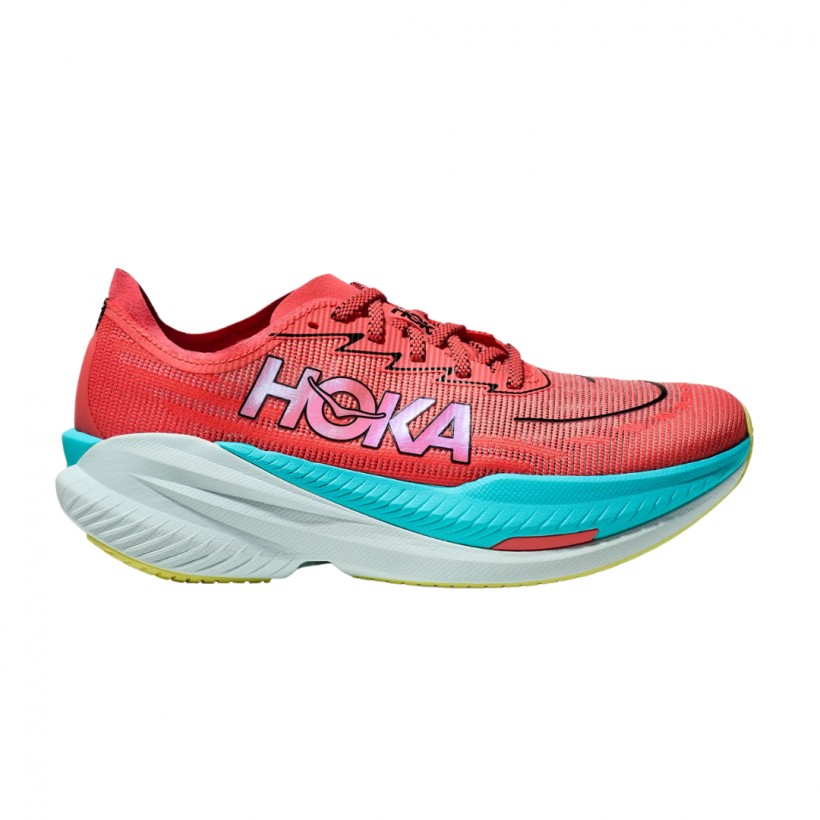 Chaussures Hoka Mach X 2 Rouge Bleu SS25