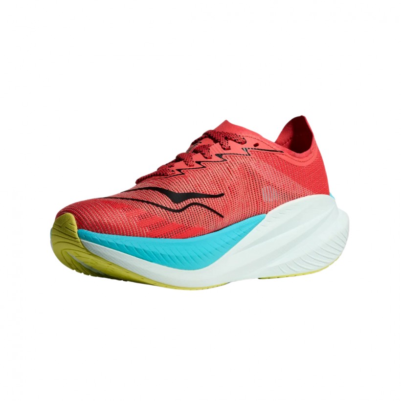 Hoka Mach X 2 Schuhe Rot Blau SS25