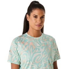 Camiseta Asics Road Lite-Show Verde Mulher 2