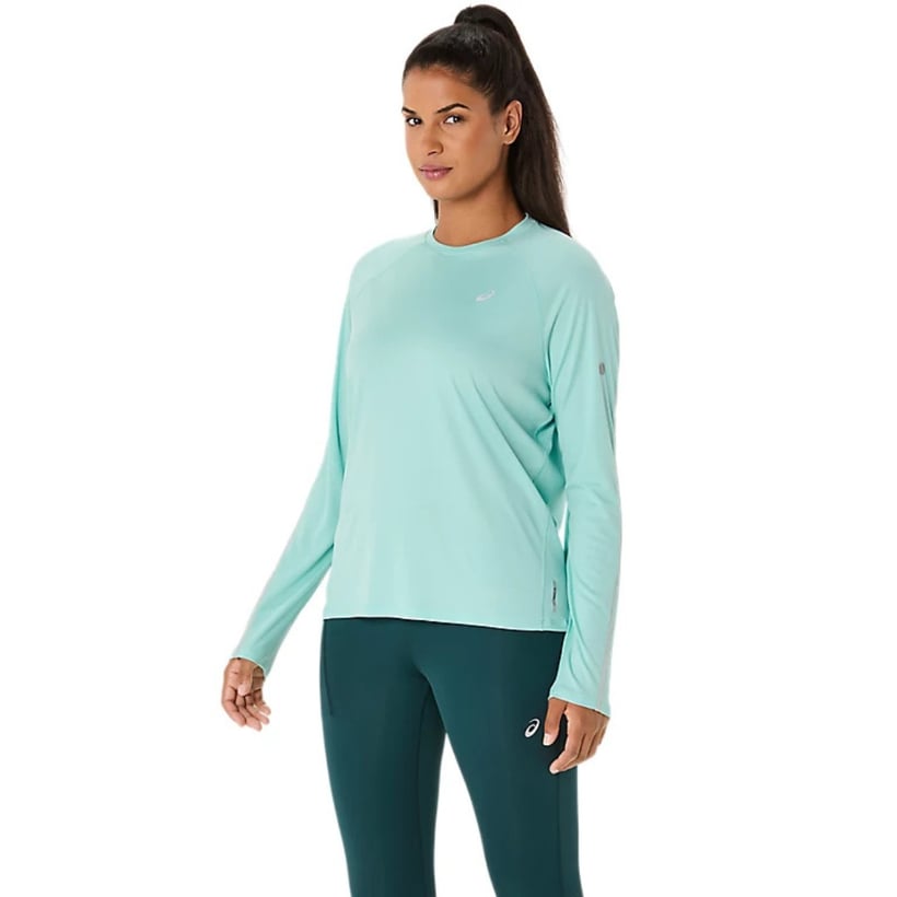 Camiseta Asics Road Lite-Show Manga Longa Verde...