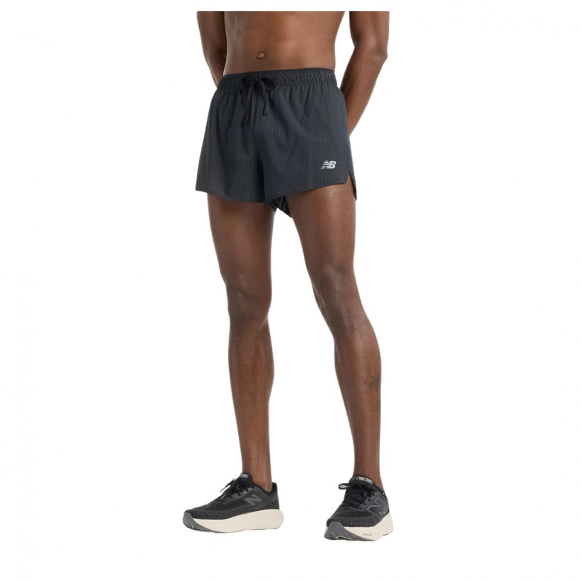 New Balance RC Ultra Light Split 3" Shorts Schwarz