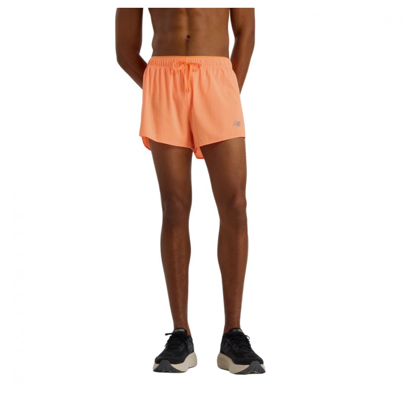 Short New Balance RC Ultra Light Split 3" Laranja