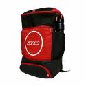 Zone3 Triathlon-Transition-Rucksack Schwarz Rot