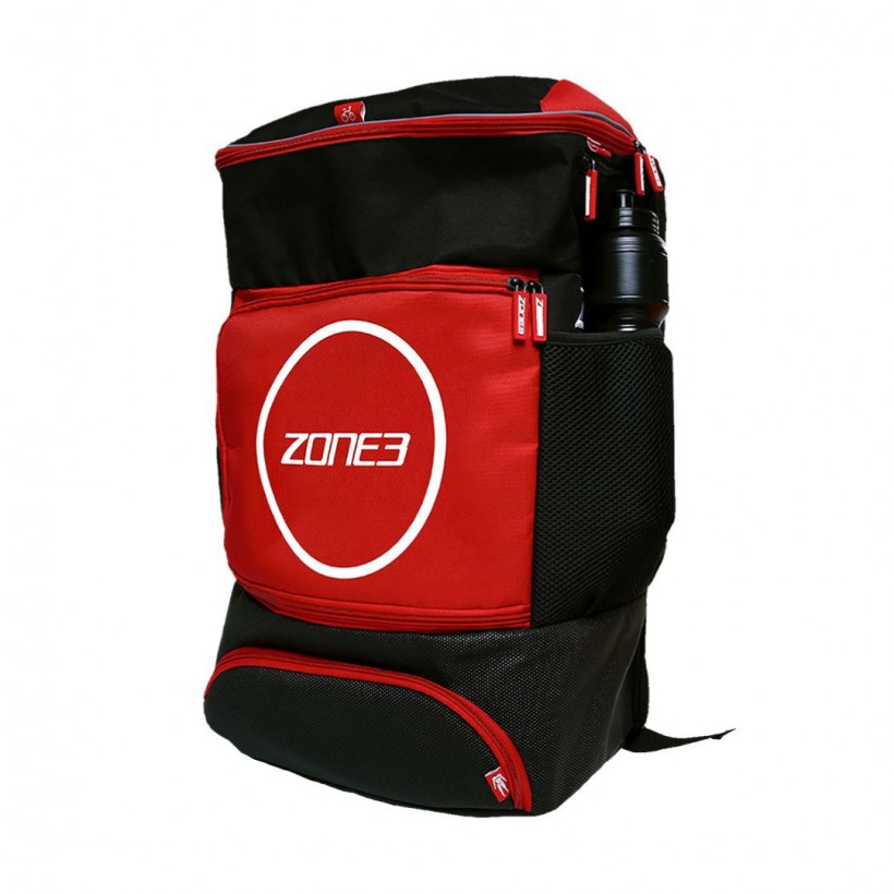 Mochila de Transición para Triatlón Zone3 Transition Negro Rojo