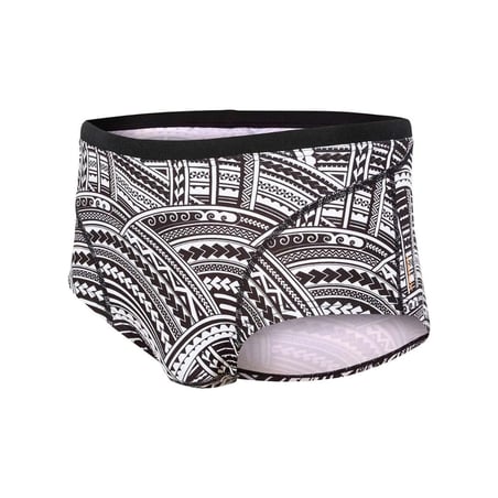 Zone3 Kona Speed Brief Zwart Wit Badpak