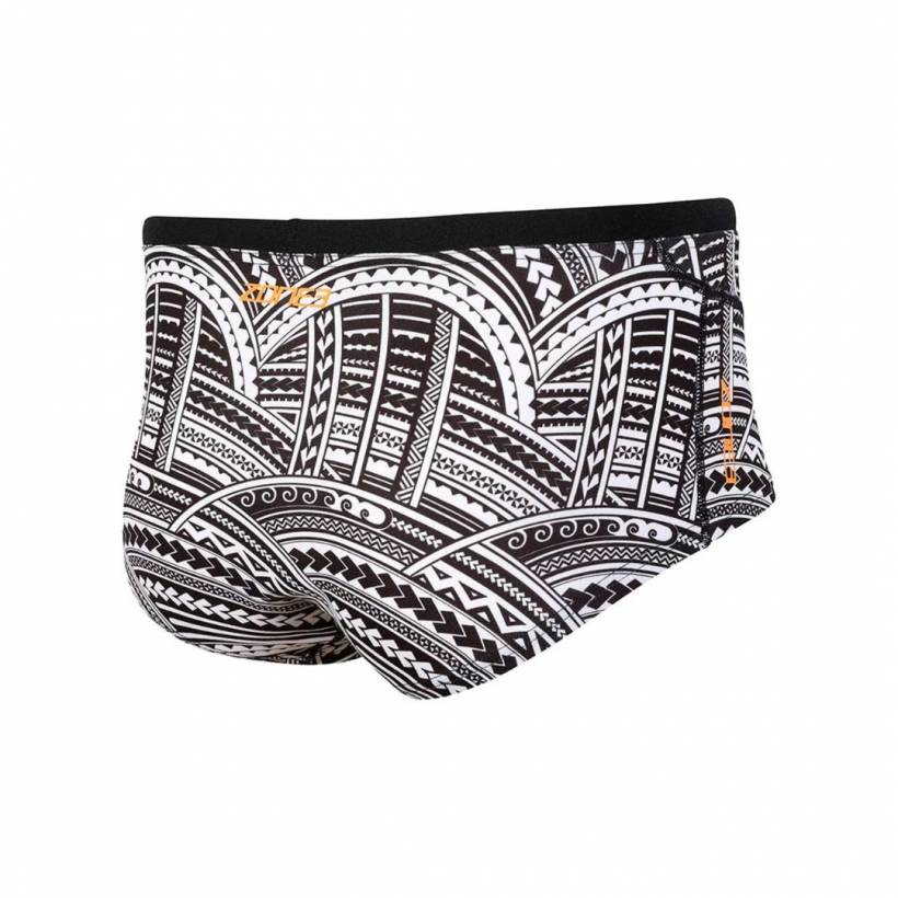 Zone3 Kona Speed Brief Badehose Schwarz Weiß