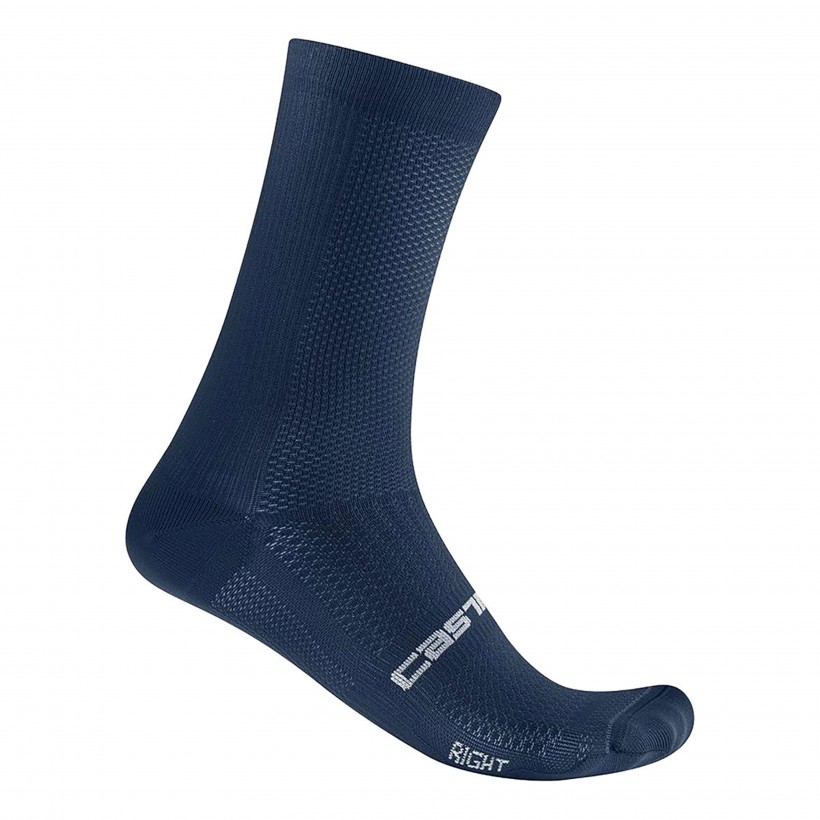 Calcetines Castelli Espresso 18 Azul Belgian