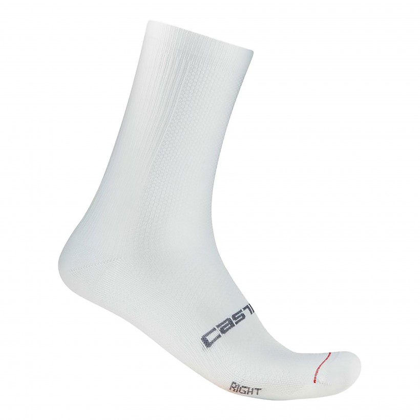 Chaussettes Castelli Espresso 18 Blanc