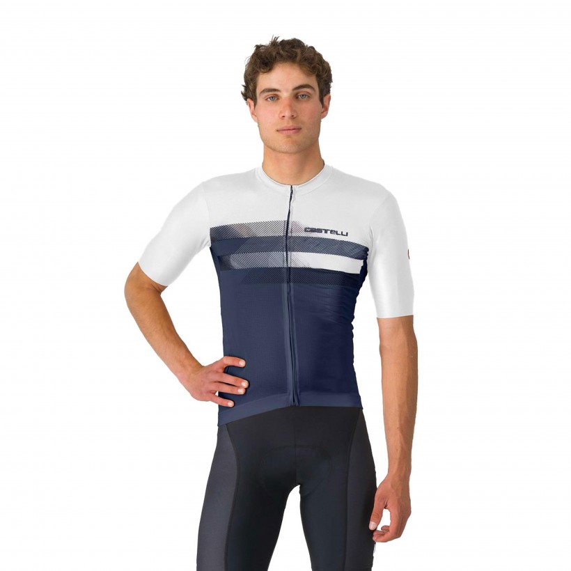 Maillot Castelli Simbolo Azul Blanco