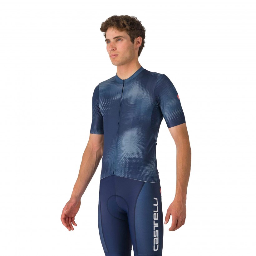 Castelli Vortice Trikot Blau