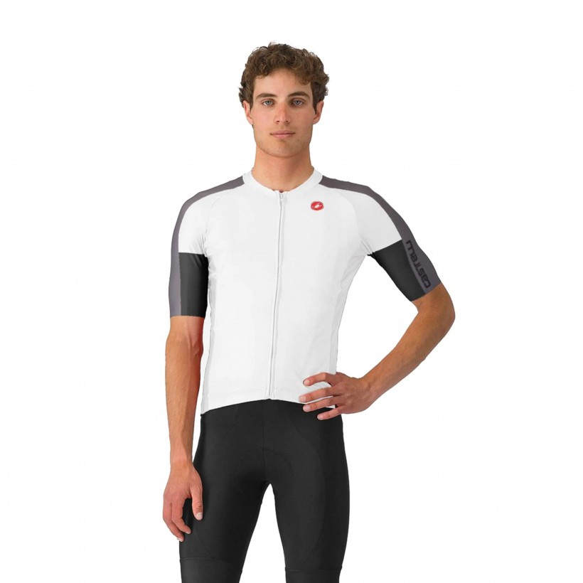 Maillot Castelli Entrata 6 Blanc Noir
