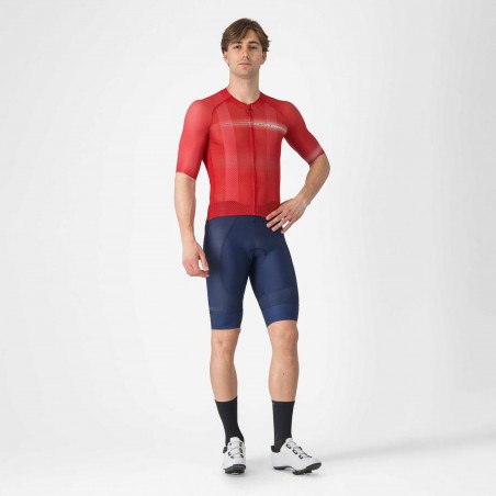 Maillot Manga Curta Castelli Climber's A/C Vermelho Preto